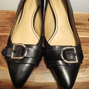 Nine West Genuine Leather Black 2 inch pumps